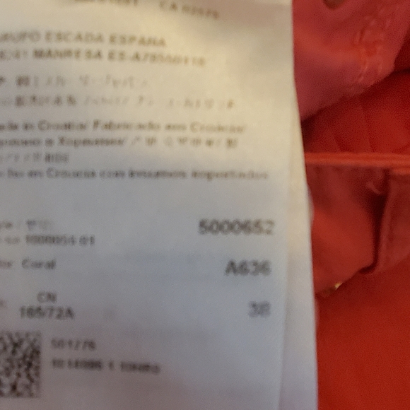 ESCADA Coral Jeans Sz EU 38 Flaws - Picture 8 of 12